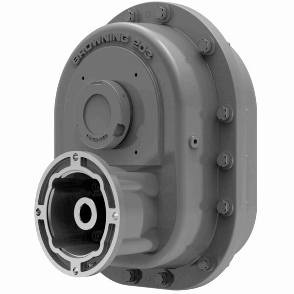 Torque Taper Plus Shaft Mount Reducers Cast Iron Shaft Mount Tapered Bore Reducer, 207CMTP25 Q210;BRO